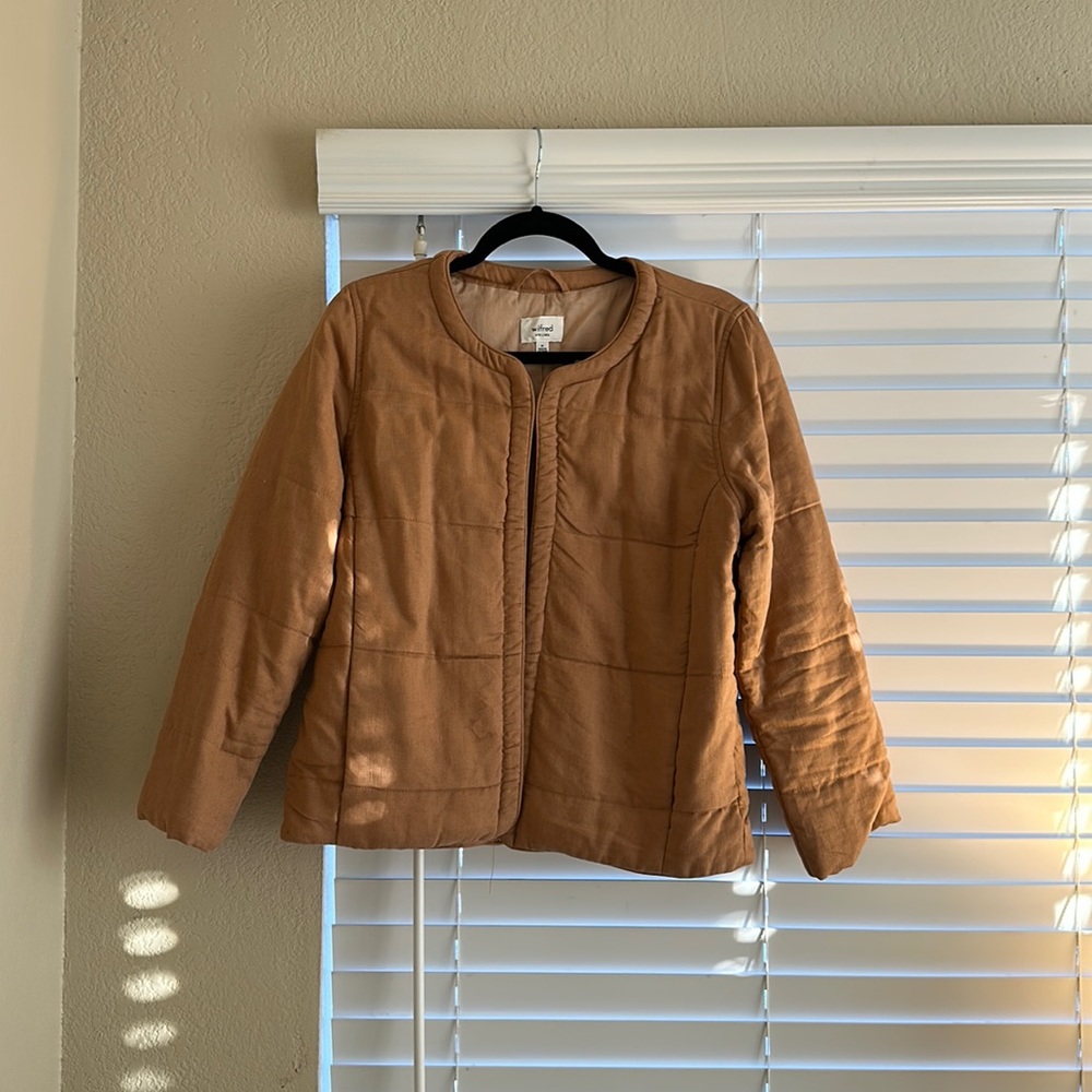 Wilfred Quilted Light Brown Jacket